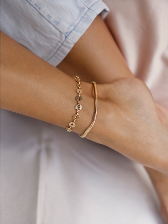 ettika Jewelry - ettika Gold Disc Charm Anklet